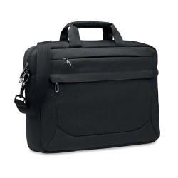Sacoche Éco-responsable Personnalisée 600D pour Ordinateur ROCKY Matières : PET recyclé Couleurs : noir
