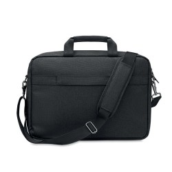 Sacoche Éco-responsable Personnalisée 600D pour Ordinateur ROCKY Matières : PET recyclé Couleurs : noir cadeau entreprise pas ch