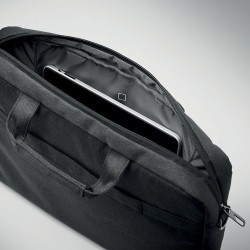 Sacoche Éco-responsable Personnalisée 600D pour Ordinateur ROCKY Matières : PET recyclé Couleurs : noir impression haute définit