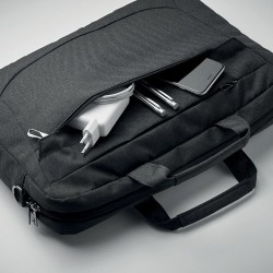 Sacoche Éco-responsable Personnalisée 600D pour Ordinateur ROCKY Matières : PET recyclé Couleurs : noir livraison express 24h 48