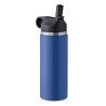 Bouteille à double paroi Éco-responsable et Personnalisée 500 ml IVALO Couleurs : bleu Matières : acier inoxydable recyclé cadea