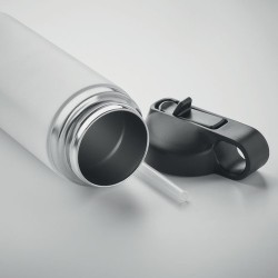 Bouteille à double paroi Éco-responsable et Personnalisée 500 ml IVALO Couleurs : blanc Matières : acier inoxydable recyclé good