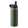 Bouteille à double paroi Éco-responsable et Personnalisée 500 ml IVALO Couleurs : vert foncé Matières : acier inoxydable recyclé