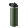 Bouteille à double paroi Éco-responsable et Personnalisée 500 ml IVALO Couleurs : vert foncé Matières : acier inoxydable recyclé
