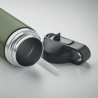 Bouteille à double paroi Éco-responsable et Personnalisée 500 ml IVALO Couleurs : vert foncé Matières : acier inoxydable recyclé