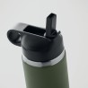 Bouteille à double paroi Éco-responsable et Personnalisée 500 ml IVALO Couleurs : vert foncé Matières : acier inoxydable recyclé