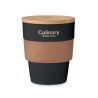 Gobelet Réutilisable Éco-responsable en PP 300 ml - GALAO Matières : bambou Couleurs : noir cadeau collaborateur premium