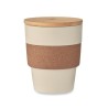 Gobelet Réutilisable Éco-responsable en PP 300 ml - GALAO Matières : bambou Couleurs : beige personnalisable avec votre logo