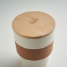Gobelet Réutilisable Éco-responsable en PP 300 ml - GALAO Matières : bambou Couleurs : beige personnalisation rapide en France
