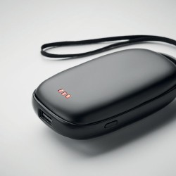 Chaufferette  power bank 4000mAh TRICPOWER Matières : ABS Couleurs : noir cadeau entreprise pas cher