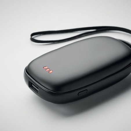 Chaufferette  power bank 4000mAh TRICPOWER Matières : ABS Couleurs : noir cadeau entreprise pas cher