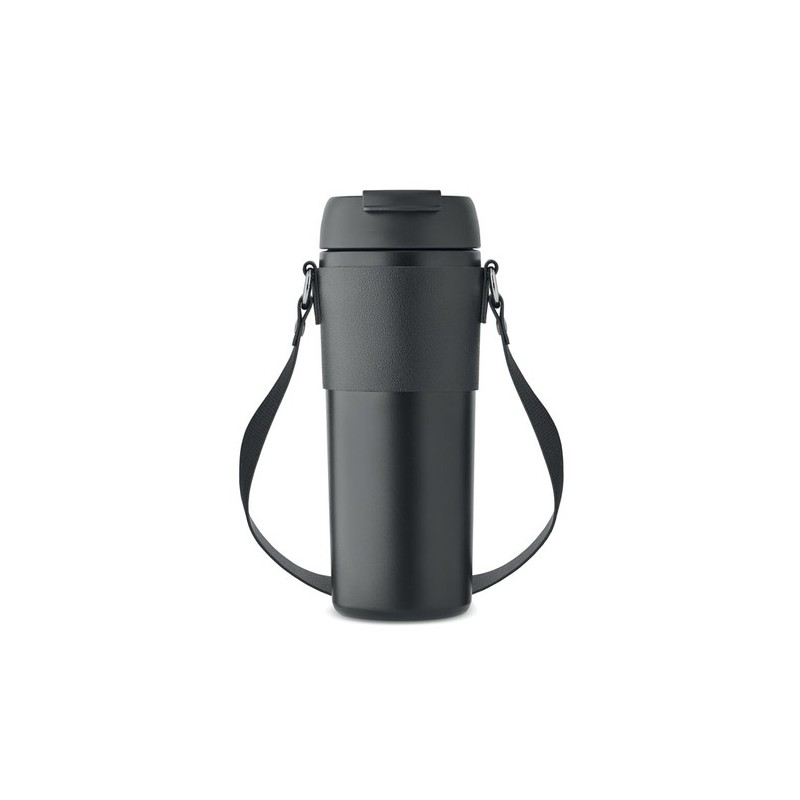 Gobelet Double Paroi Éco-responsable 700 ml Personnalisé AIRA Matières : acier inoxydable Couleurs : noir personnalisable avec v