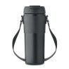 Gobelet Double Paroi Éco-responsable 700 ml Personnalisé AIRA Matières : acier inoxydable Couleurs : noir personnalisable avec v