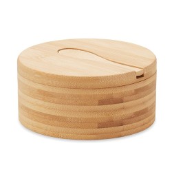 Boîte à Sel et Poivre Éco-responsable en Bambou Personnalisée - S&P Matières : bambou Couleurs : bois cadeau entreprise pas cher