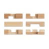 Casse-tête  en bambou personnalisé SQUARENATS Matières : bambou Couleurs : bois personnalisable avec votre logo
