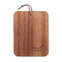 Planche à découper en bois d'acacia personnalisée SERVIRO Matières : bois Couleurs : bois goodies publicitaire événementiel