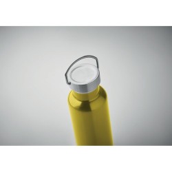 Bouteille double paroi personnalisée en verre 500 ml ABE Couleurs : vert citron Matières : acier inoxydable recyclé impression l