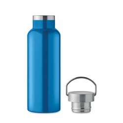 Bouteille double paroi personnalisée en verre 500 ml ABE Couleurs : turquoise Matières : acier inoxydable recyclé cadeau collabo