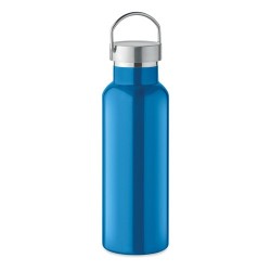 Bouteille double paroi personnalisée en verre 500 ml ABE Couleurs : turquoise Matières : acier inoxydable recyclé objet promo pe