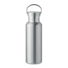Bouteille double paroi personnalisée en verre 500 ml ABE Couleurs : argenté mat Matières : acier inoxydable recyclé accessoire é