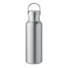 Bouteille double paroi personnalisée en verre 500 ml ABE Couleurs : argenté mat Matières : acier inoxydable recyclé cadeau affai