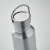 Bouteille double paroi personnalisée en verre 500 ml ABE Couleurs : argenté mat Matières : acier inoxydable recyclé cadeau colla