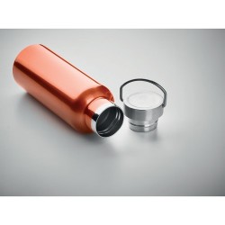 Bouteille double paroi personnalisée en verre 500 ml ABE Couleurs : orange Matières : acier inoxydable recyclé personnalisation 