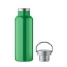 Bouteille double paroi personnalisée en verre 500 ml ABE Couleurs : vert Matières : acier inoxydable recyclé marquage laser ultr