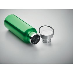 Bouteille double paroi personnalisée en verre 500 ml ABE Couleurs : vert Matières : acier inoxydable recyclé cadeau client origi
