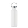 Bouteille double paroi personnalisée en verre 500 ml ABE Couleurs : blanc Matières : acier inoxydable recyclé goodies personnali