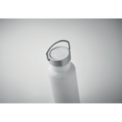 Bouteille double paroi personnalisée en verre 500 ml ABE Couleurs : blanc Matières : acier inoxydable recyclé goodies personnali