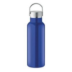Bouteille double paroi personnalisée en verre 500 ml ABE Couleurs : bleu Matières : acier inoxydable recyclé goodies personnalis