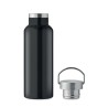 Bouteille double paroi personnalisée en verre 500 ml ABE Couleurs : noir Matières : acier inoxydable recyclé livraison express 2