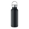 Bouteille double paroi personnalisée en verre 500 ml ABE Couleurs : noir Matières : acier inoxydable recyclé objet publicitaire 