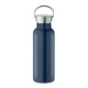 Bouteille double paroi personnalisée en verre 500 ml ABE Couleurs : bleu marine Matières : acier inoxydable recyclé cadeau colla