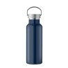 Bouteille double paroi personnalisée en verre 500 ml ABE Couleurs : bleu marine Matières : acier inoxydable recyclé cadeau clien