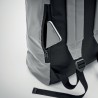 Sac enroulable réfléchissant  personnalisé BRIGHT ROLLPACK Matières : PET Couleurs : argenté mat personnalisable avec votre logo