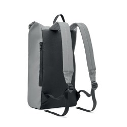 Sac enroulable réfléchissant  personnalisé BRIGHT ROLLPACK Matières : PET Couleurs : argenté mat cadeau entreprise pas cher