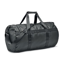 Sac de sport Éco-responsable Tarpaulin 50C Personnalisé JAYA DUFFLE Matières : PVC Couleurs : noir cadeau entreprise pas cher