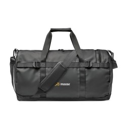 Sac de sport Éco-responsable Tarpaulin 50C Personnalisé JAYA DUFFLE Matières : PVC Couleurs : noir goodies publicitaire événemen