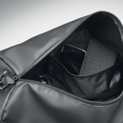 Sac de sport Éco-responsable Tarpaulin 50C Personnalisé JAYA DUFFLE Matières : PVC Couleurs : noir impression haute définition