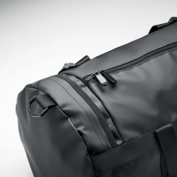 Sac de sport Éco-responsable Tarpaulin 50C Personnalisé JAYA DUFFLE Matières : PVC Couleurs : noir livraison express 24h 48h