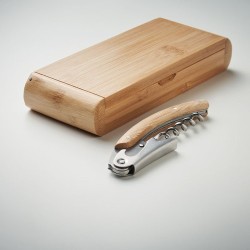 Limonadier Éco-responsable en Bambou Personnalisé - Accessoire Vin Unique SONO Matières : bambou Couleurs : bois goodies publici