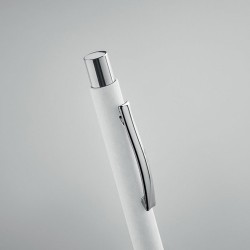 Stylo à bille  en papier recyclé personnalisé - OLYMPIA Matières : papier Couleurs : blanc personnalisable avec votre logo