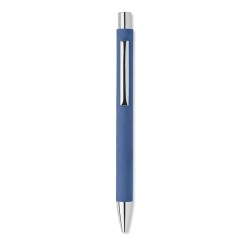 Stylo à bille  en papier recyclé personnalisé - OLYMPIA Matières : papier Couleurs : bleu royal personnalisation rapide en Franc