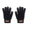 Gants tactiles s en RPET personnalisés - DACTILE Matières : PET recyclé Couleurs : noir