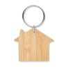 Porte-clés en bambou personnalisé - HOUSEBOO Matières : bambou Couleurs : bois personnalisable avec votre logo