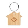Porte-clés en bambou personnalisé - HOUSEBOO Matières : bambou Couleurs : bois goodies publicitaire événementiel