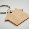 Porte-clés en bambou personnalisé - HOUSEBOO Matières : bambou Couleurs : bois impression haute définition