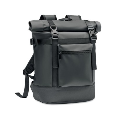 Sac enroulable personnalisé en Tarpaulin 50C - JAYA BAG Matières : PVC Couleurs : noir